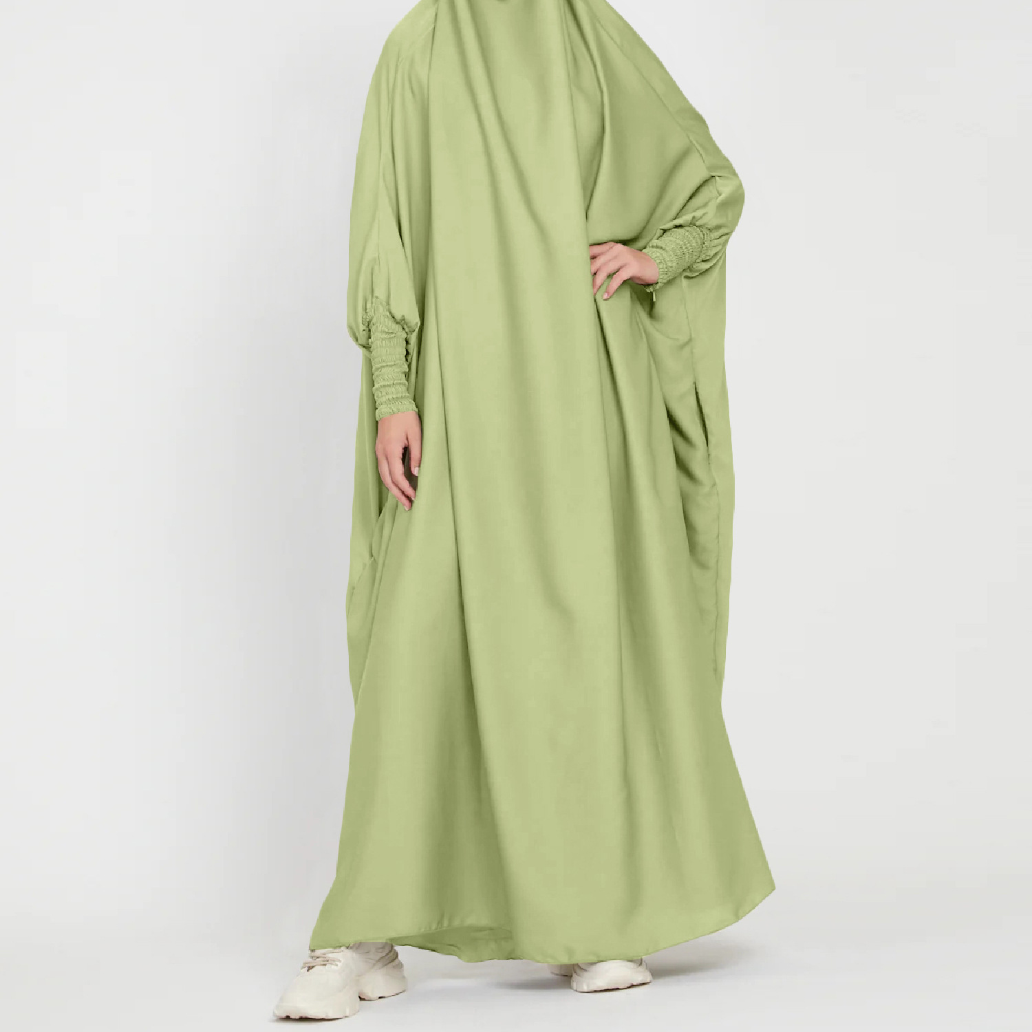 Crossfit Indonesia - Solid Color Robe Dress Long Dress