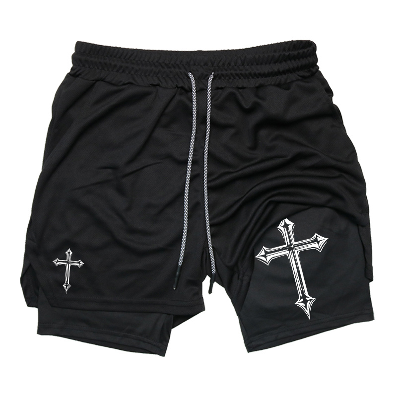 Cross Print 2-in-1 Workout Run - Crossfit Gear For Men recension och pris
