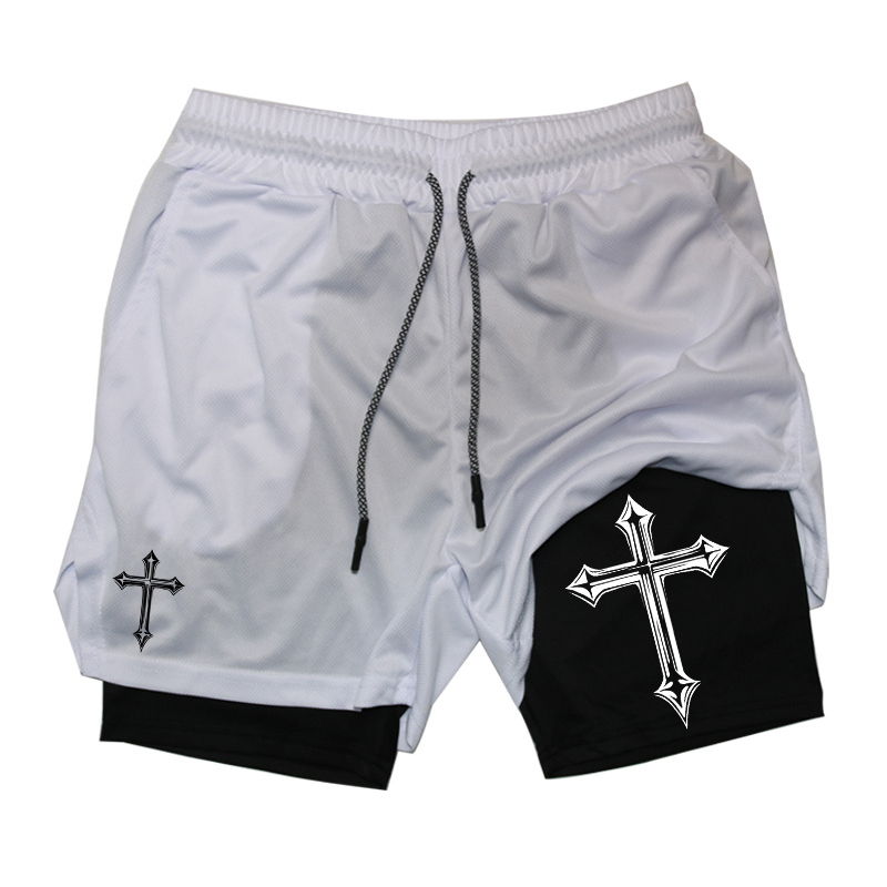 Cross Print 2-in-1 Workout Run - Crossfit Gear For Men recension och pris