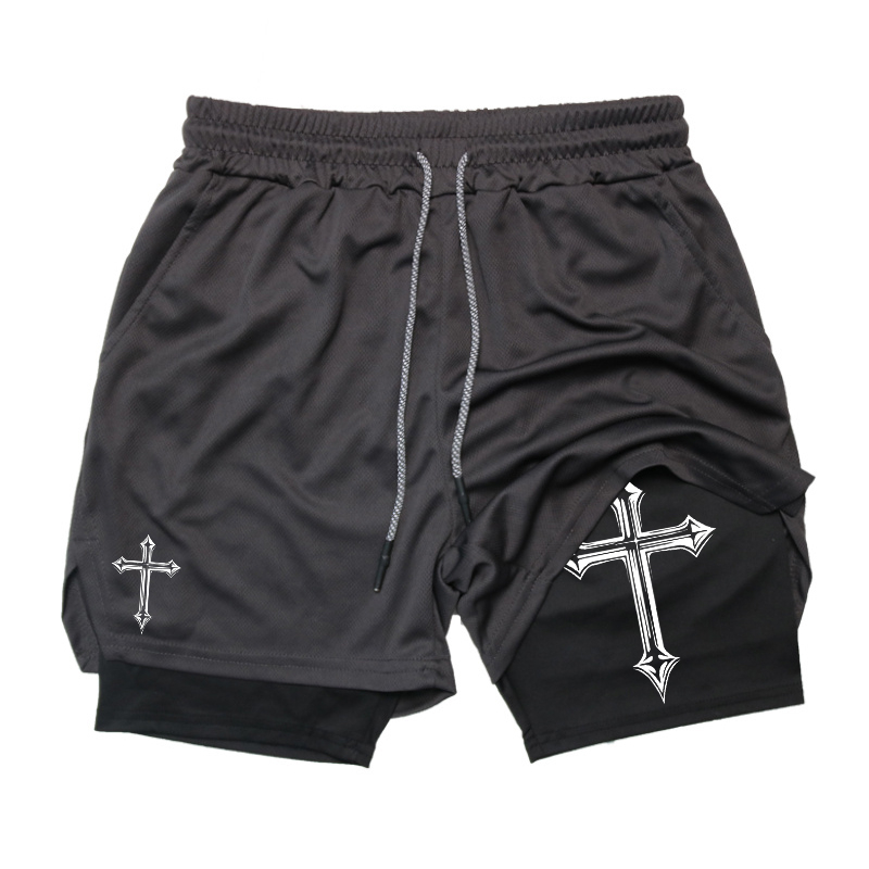 Cross Print 2-in-1 Workout Run - Crossfit Gear For Men recension och pris