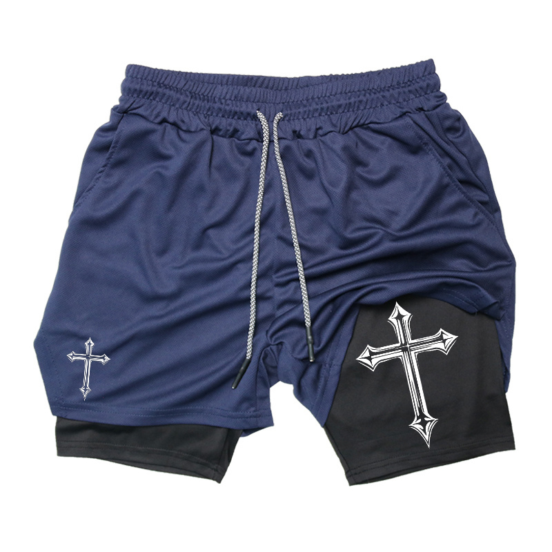 Cross Print 2-in-1 Workout Run - Crossfit Gear For Men recension och pris