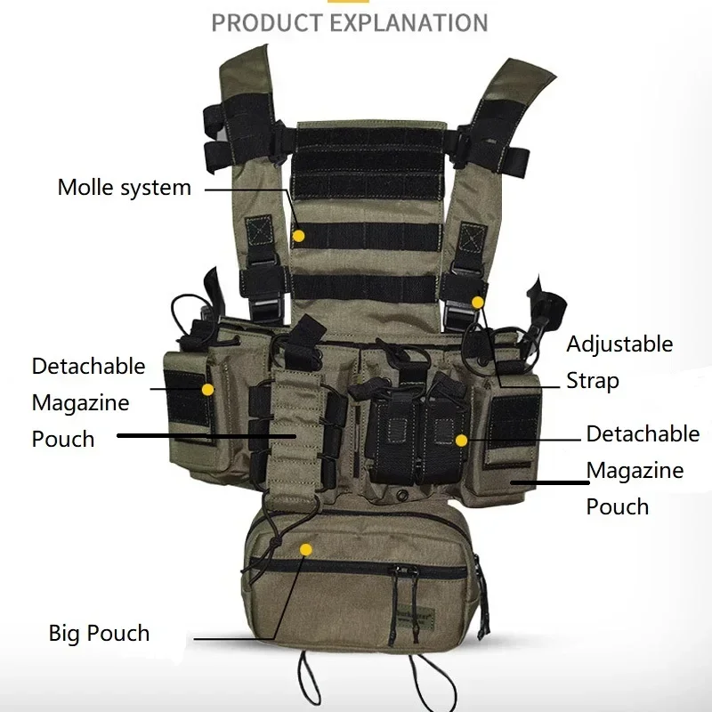 D3CR Chest Rig Vest Multicam B - Crossfit Gear For Men recension och pris